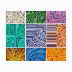 Electric Field Art Collage I Small Glasses Cloth by okhismakingart