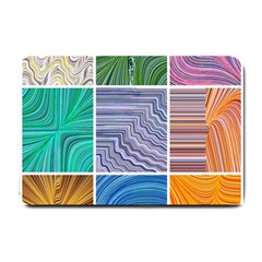 Electric Field Art Collage I Small Doormat 