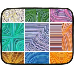 Electric Field Art Collage I Double Sided Fleece Blanket (Mini) 