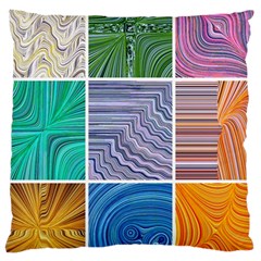 Electric Field Art Collage I Large Cushion Case (One Side)