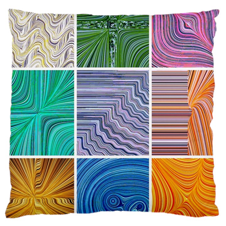 Electric Field Art Collage I Large Cushion Case (One Side)