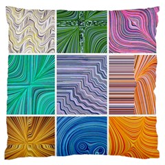 Electric Field Art Collage I Standard Flano Cushion Case (Two Sides)