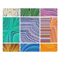 Electric Field Art Collage I Double Sided Flano Blanket (large)  by okhismakingart