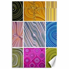 Electric Field Art Collage Ii Canvas 24  X 36  by okhismakingart