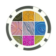 Electric Field Art Collage Ii Poker Chip Card Guard (10 Pack) by okhismakingart