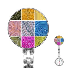 Electric Field Art Collage Ii Stainless Steel Nurses Watch by okhismakingart