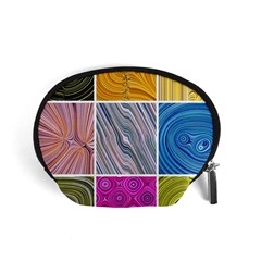 Electric Field Art Collage Ii Accessory Pouch (small) by okhismakingart