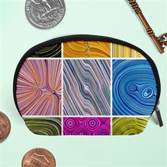 Electric Field Art Collage Ii Accessory Pouch (large) by okhismakingart