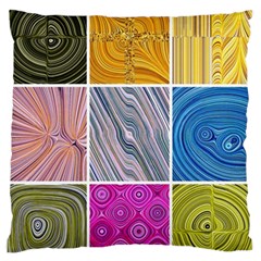 Electric Field Art Collage Ii Standard Flano Cushion Case (two Sides) by okhismakingart