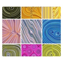 Electric Field Art Collage Ii Double Sided Flano Blanket (small)  by okhismakingart