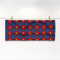 Red Begonias Hand Towel by WensdaiAmbrose