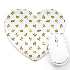 Birds, Animal, Cute, Sketch, Wildlife, Wild, Cartoon, Doodle, Scribble, Fashion, Printed, Allover, For Kids, Drawing, Illustration, Print, Design, Patterned, Pattern Heart Mousepads