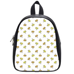 Birds, Animal, Cute, Sketch, Wildlife, Wild, Cartoon, Doodle, Scribble, Fashion, Printed, Allover, For Kids, Drawing, Illustration, Print, Design, Patterned, Pattern School Bag (small) by dflcprintsclothing