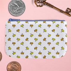 Birds, Animal, Cute, Sketch, Wildlife, Wild, Cartoon, Doodle, Scribble, Fashion, Printed, Allover, For Kids, Drawing, Illustration, Print, Design, Patterned, Pattern Large Coin Purse by dflcprintsclothing