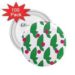 Feuilles Et Pois 2 25  Buttons (100 Pack)  by perlette