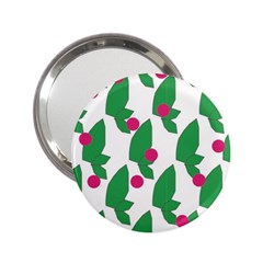 Feuilles Et Pois 2 25  Handbag Mirrors by perlette