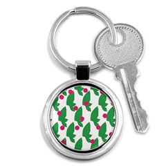 Feuilles Et Pois Key Chains (round)  by perlette