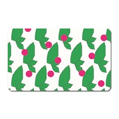 Feuilles Et Pois Magnet (rectangular) by perlette