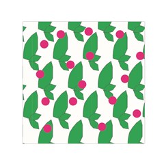 Feuilles Et Pois Small Satin Scarf (square)