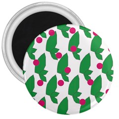 Feuilles Et Pois 3  Magnets by perlette