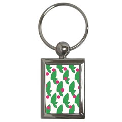 Feuilles Et Pois Key Chains (rectangle) 