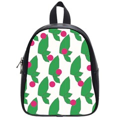 Feuilles Et Pois School Bag (small)