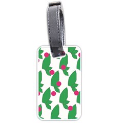 Feuilles Et Pois Luggage Tags (one Side) 