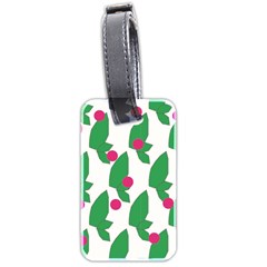 Feuilles Et Pois Luggage Tags (two Sides)