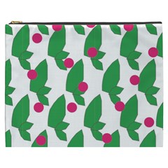 Feuilles Et Pois Cosmetic Bag (xxxl)