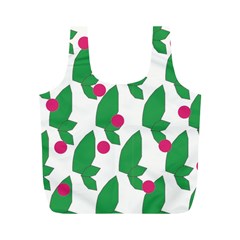 Feuilles Et Pois Full Print Recycle Bag (m) by perlette