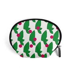 Feuilles Et Pois Accessory Pouch (small) by perlette