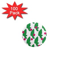 Feuilles Et Pois 1  Mini Magnets (100 Pack) 