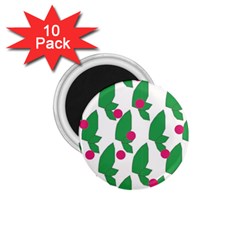 Feuilles Et Pois 1 75  Magnets (10 Pack) 