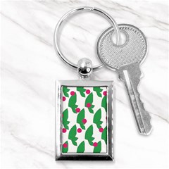 Feuilles Et Pois Key Chains (rectangle)  by perlette