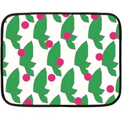 Feuilles Et Pois Fleece Blanket (mini)