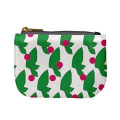 Feuilles Et Pois Mini Coin Purse by perlette