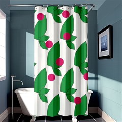 Feuilles Et Pois Shower Curtain 36  X 72  (stall)  by perlette