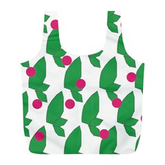 Feuilles Et Pois Full Print Recycle Bag (l)