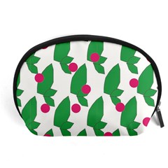 Feuilles Et Pois Accessory Pouch (large) by perlette