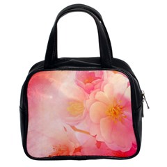 Wonderful Floral Design, Soft Colors Classic Handbag (two Sides) by FantasyWorld7