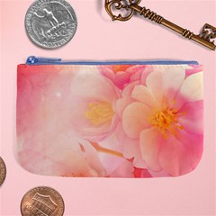 Wonderful Floral Design, Soft Colors Large Coin Purse by FantasyWorld7