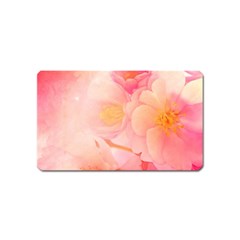 Wonderful Floral Design, Soft Colors Magnet (name Card) by FantasyWorld7