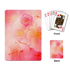 Wonderful Floral Design, Soft Colors Playing Cards Single Design by FantasyWorld7