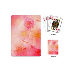 Wonderful Floral Design, Soft Colors Playing Cards (mini) by FantasyWorld7