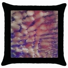 Clouds Throw Pillow Case (black) by StarvingArtisan