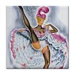 Bal Du Moulin Rouge French Cancan Tile Coasters Front