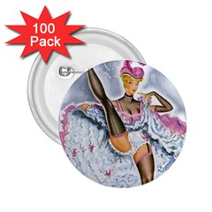 Bal Du Moulin Rouge French Cancan 2 25  Buttons (100 Pack)  by StarvingArtisan