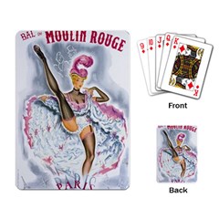 Bal Du Moulin Rouge French Cancan Playing Cards Single Design