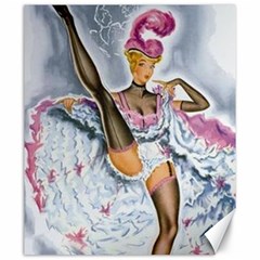 Bal Du Moulin Rouge French Cancan Canvas 20  X 24  by StarvingArtisan