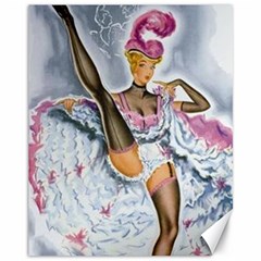 Bal Du Moulin Rouge French Cancan Canvas 11  X 14  by StarvingArtisan